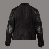 Immaculate Vegan - Eloquere Rockstar Vegan Suede Biker Jacket | Black