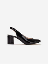 Immaculate Vegan - Prologue Shoes Emma - Black Slingback Shoes 5.5 US | 3 UK | 22CM | 36 EU / Black Patent