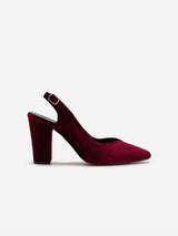 Immaculate Vegan - Prologue Shoes Emma- Burgundy Slingback Shoes 5.5 US | 3 UK | 22CM | 36 EU