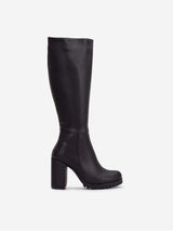 Immaculate Vegan - Prologue Shoes Alize - Black Wide Calf Platform Boots 6 US | 3.5 UK | 22.5CM | 36 EU / Black