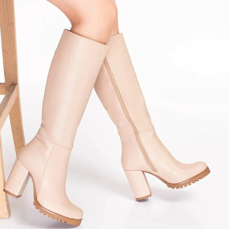 Wide calf 2025 peep toe boots