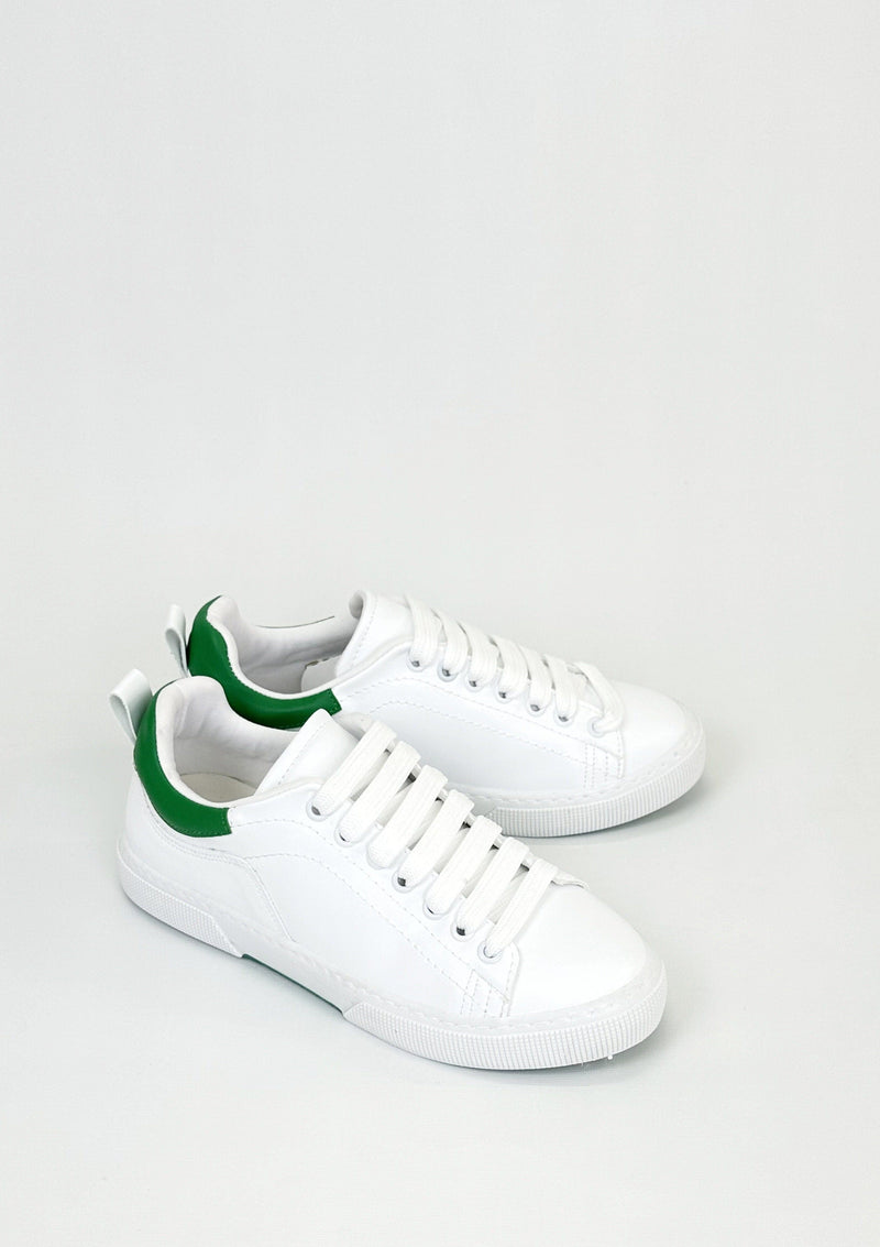 Prologue Shoes Aster - White & Green Women's Sneakers