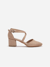 Immaculate Vegan - Prologue Shoes Dolly - Beige Suede Heels