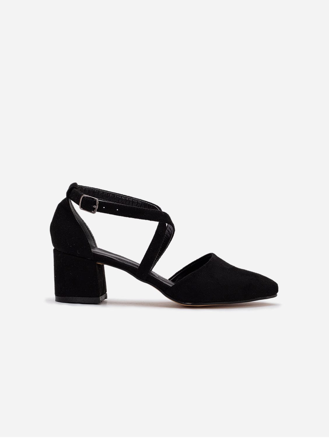 Prologue Shoes Dolly - Black Suede Heels