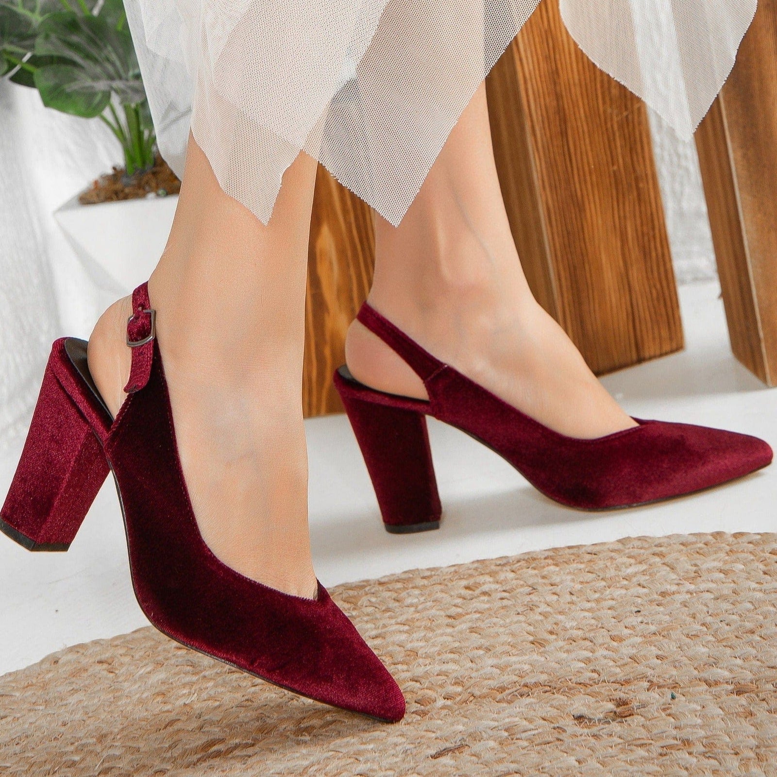 Maroon high heels shoes best sale