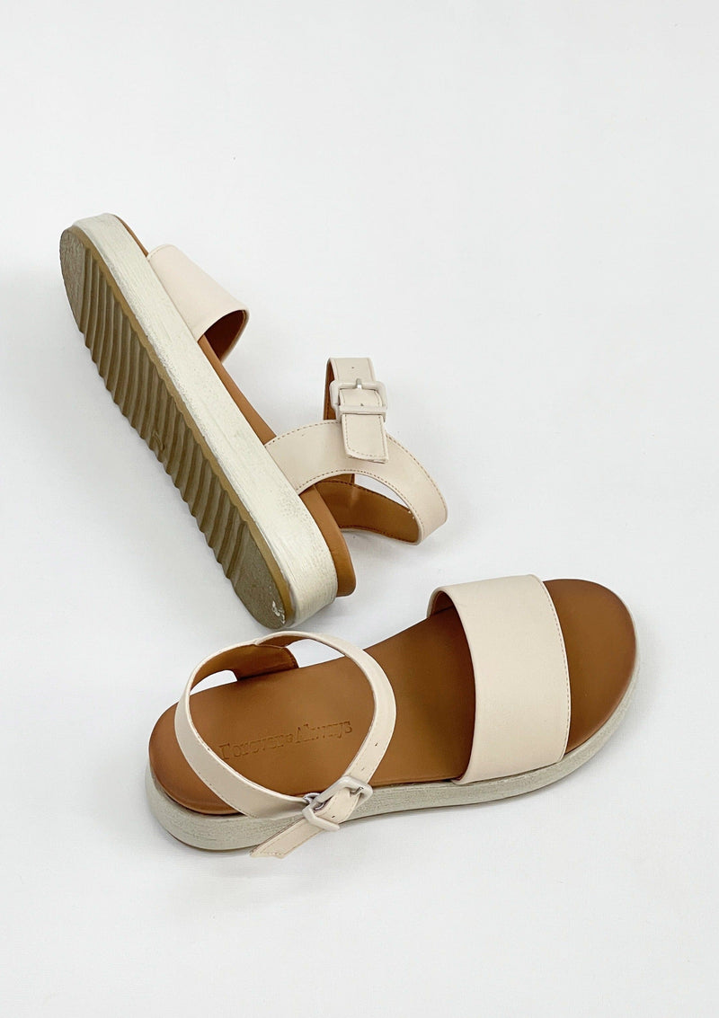 Beige comfort sale sandals