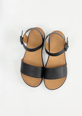 Prologue Shoes Gemma - Black Comfortable Beach Sandals