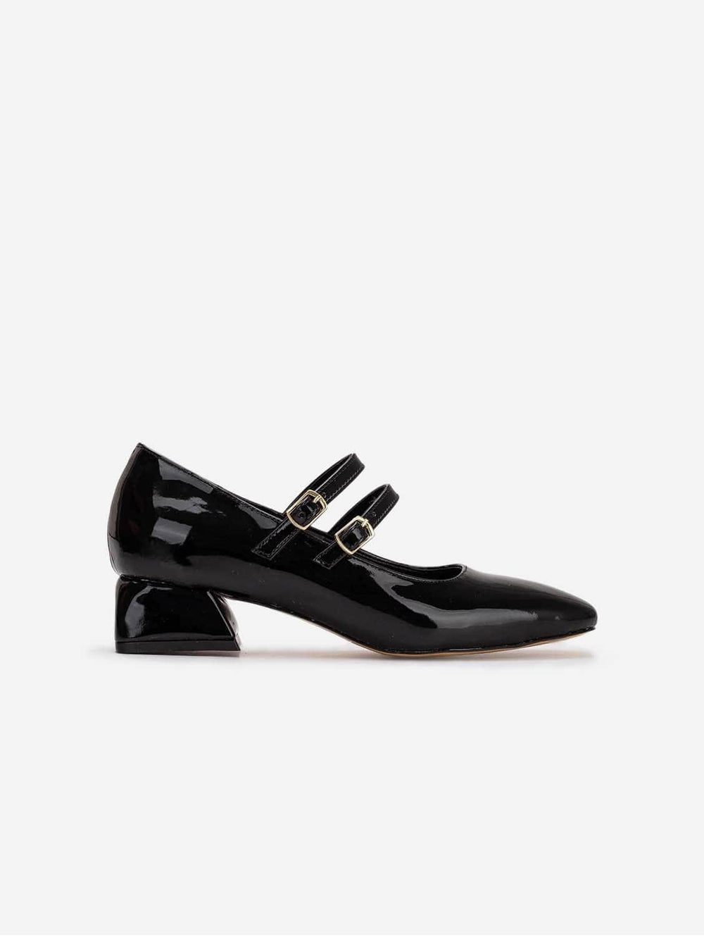 Prologue Shoes - Lizbeth Vegan Leather Mary Jane Shoes | Black