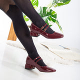 Immaculate Vegan - Prologue Shoes Lizbeth - Red Cherry Mary Jane Shoes