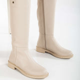 Immaculate Vegan - Prologue Shoes Maeve - Beige Knee High Rain Boots