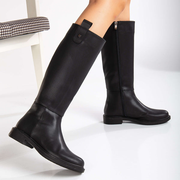 Prologue Shoes Maeve - Black Knee High Rain Boots