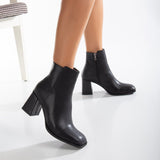 Immaculate Vegan - Prologue Shoes Nadine Vegan Leather Ankle Boots | Black Matt