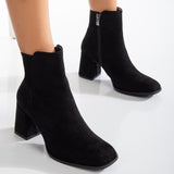 Immaculate Vegan - Prologue Shoes Nadine Vegan Suede Ankle Boots | Black