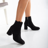 Immaculate Vegan - Prologue Shoes Nadine Vegan Suede Ankle Boots | Black