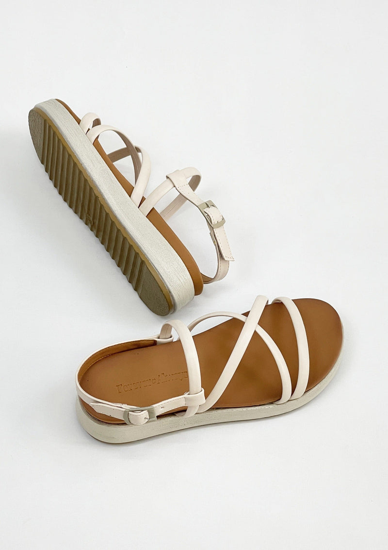 Prologue Shoes Raquel - Beige Strappy Beach Sandals