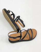 Prologue Shoes Raquel - Black Strappy Beach Sandals