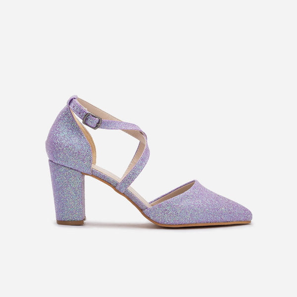 prologue shoes sina lilac glitter wedding shoes