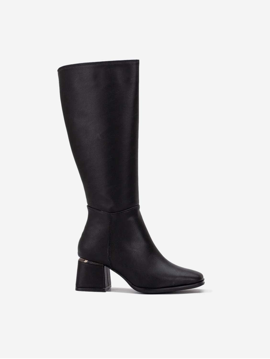 Prologue Shoes Anelise Vegan Leather Knee High Boots | Black UK3 / EU36 / US5.5 / Black