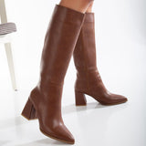 Immaculate Vegan - Prologue Shoes Valerie Vegan Leather Knee High Boots | Brown