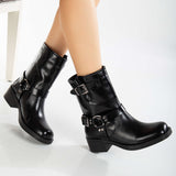 Immaculate Vegan - Prologue Shoes Winona - Black Patent Rider Boots