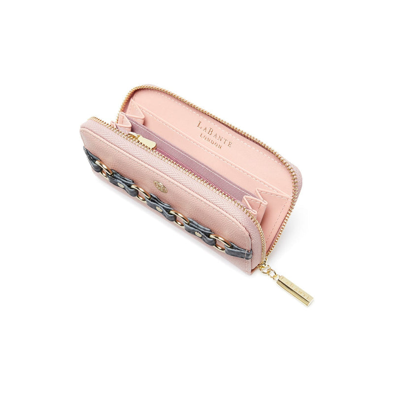 LaBante London Ellen Vegan Leather Zip Around Wallet | Pink