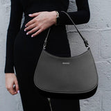 Immaculate Vegan - Rahui London Hazel Apple Leather Mini Handbag | Black Black
