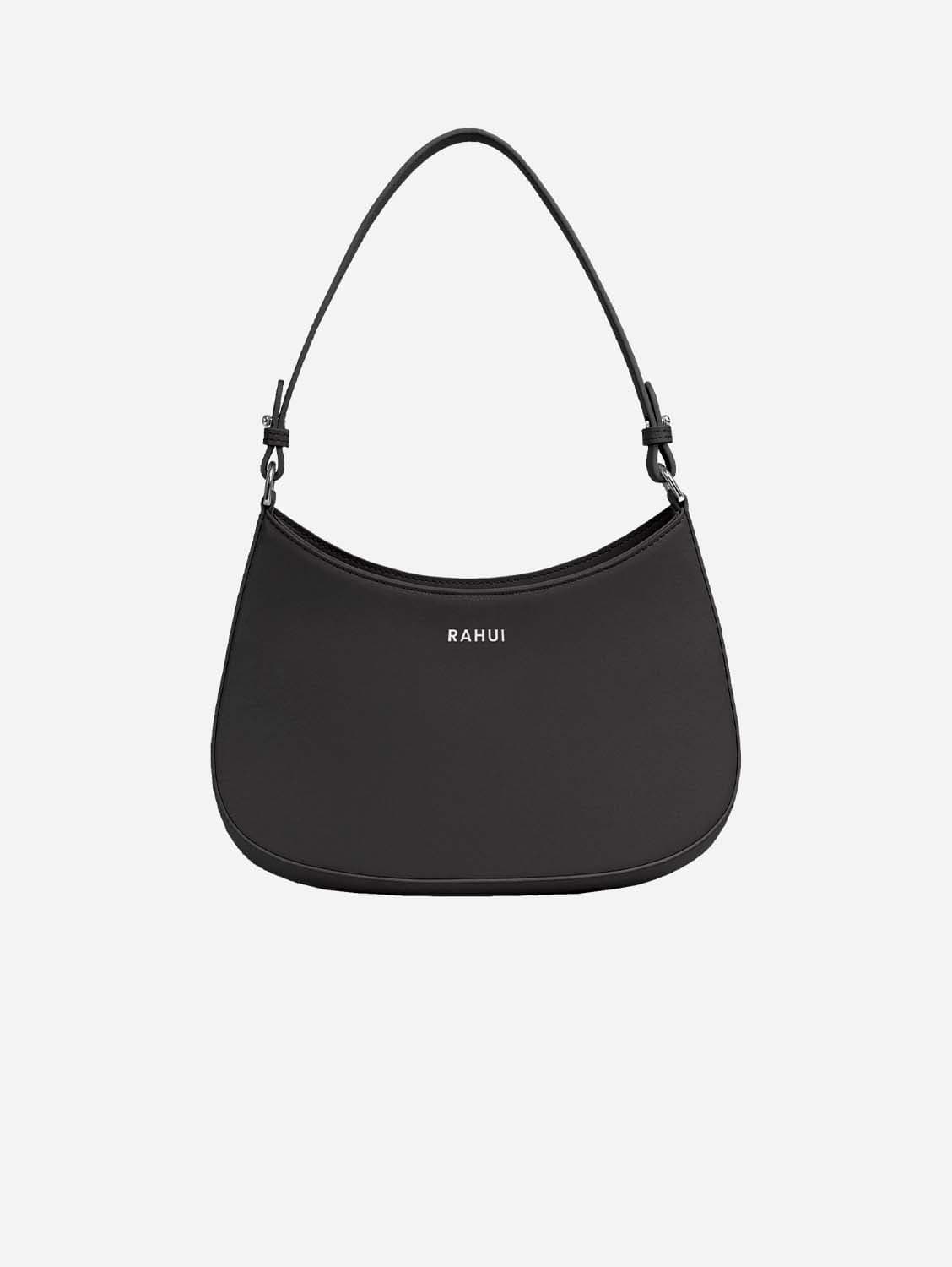Rahui London Hazel Apple Leather Mini Handbag | Black Black