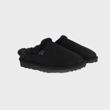 Immaculate Vegan - New Orchard Classic Unisex Vegan Faux Fur Lined Slippers | Multiple Colours UK5.5 / EU37 / US8 / Charcoal Black