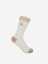 Immaculate Vegan - Ration.L Sunny Sand Unisex Organic Cotton Socks | White & Beige