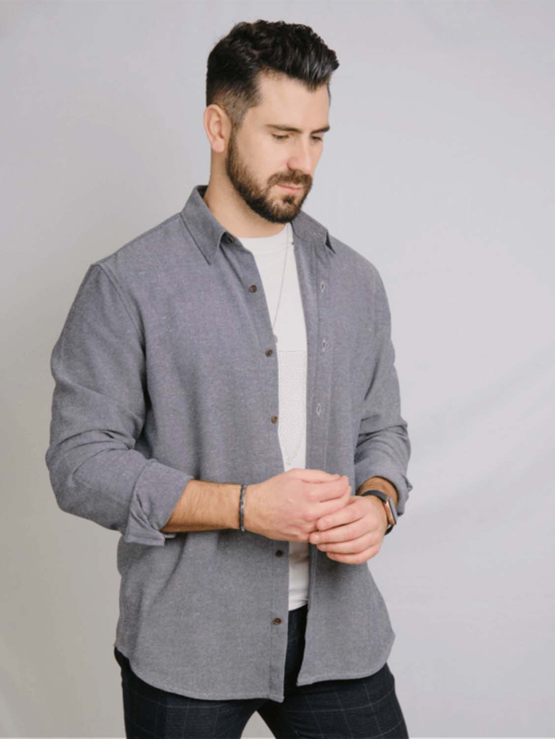 Rewound Clothing The Marc 100% Recycled Shirt | Blue S