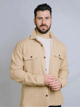 Immaculate Vegan - Rewound Clothing The James 100% Recycled Overshirt | Beige Small