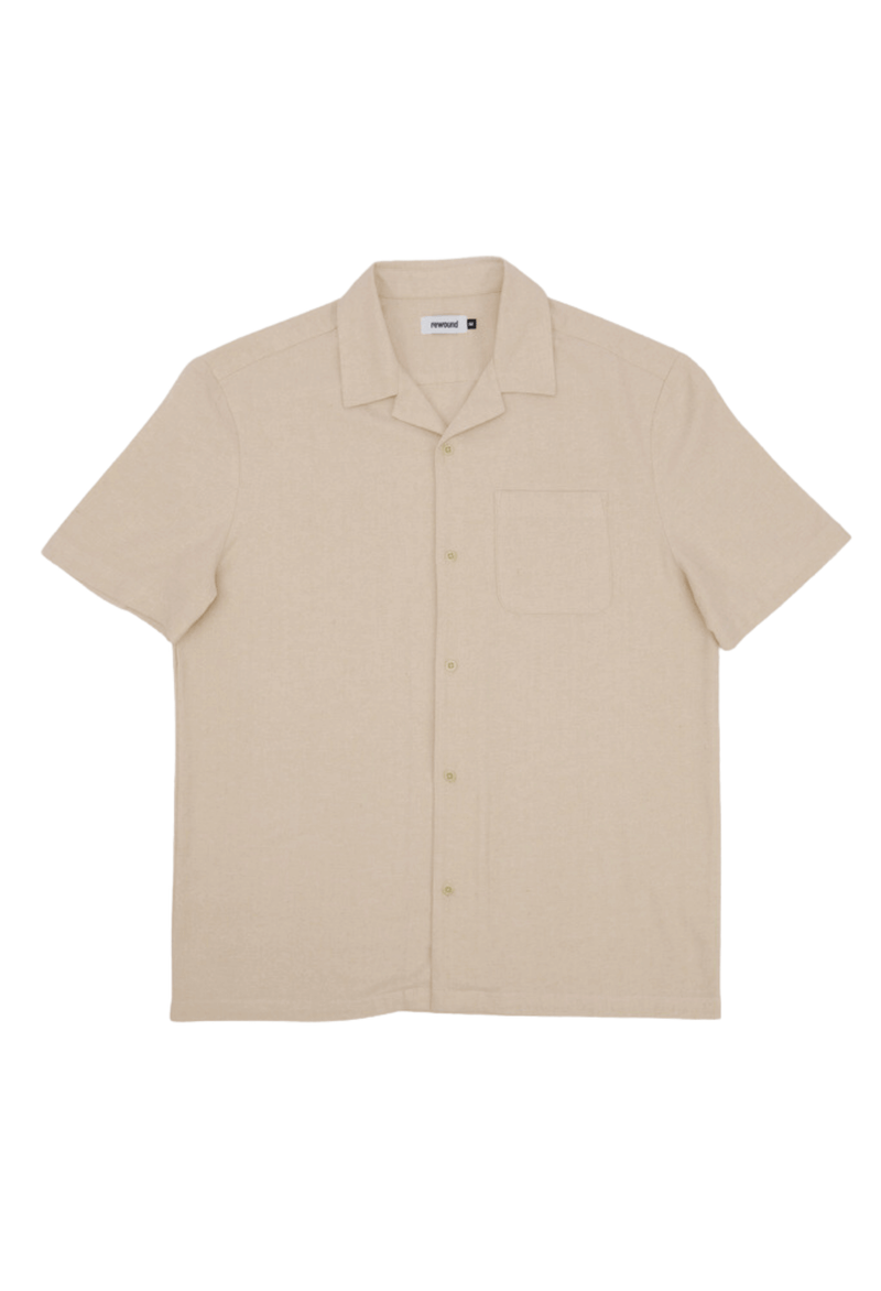 Rewound Clothing The Alexander 100% Recycled Beige Shirt
