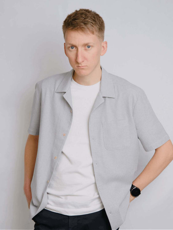 Rewound Clothing The Alexander 100% Recycled Shirt | Grey