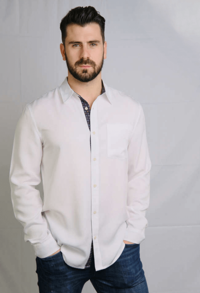 Rewound Clothing The David 100% Tencel Slim Fit Shirt