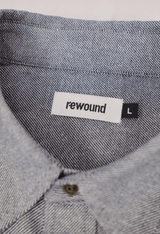 Immaculate Vegan - Rewound Clothing The Marc 100% Recycled Blue Shirt