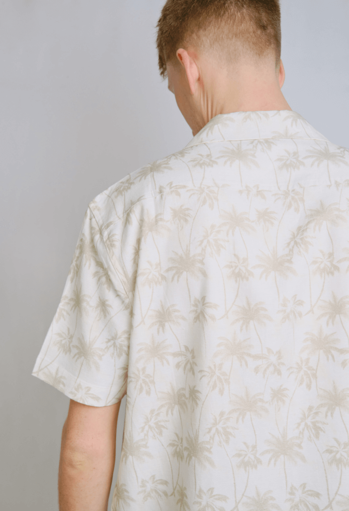 Rewound Clothing The Thomas Hemp Blend Palm Tree Shirt