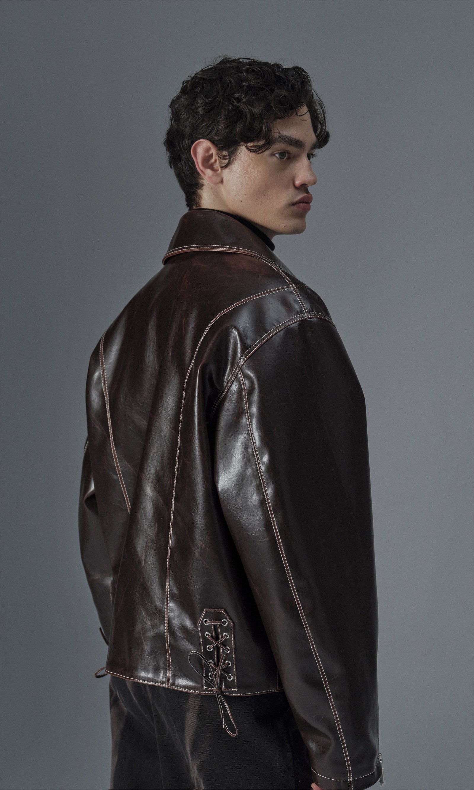 Robin Unisex Vegan Olive Leather Jacket | Sienna – Immaculate Vegan
