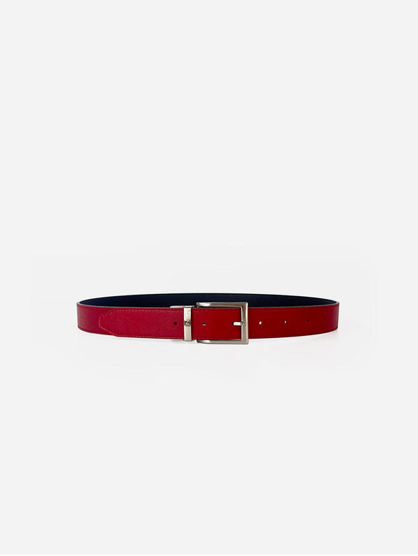 Canussa Reversible Vegan Leather Belt | Black & Red