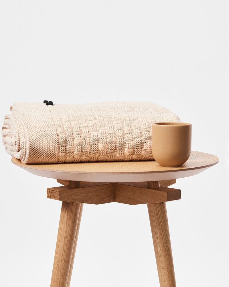 Mila.Vert Organic cotton knitted blanket