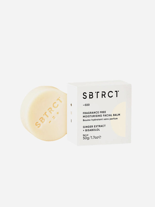 SBTRCT Skincare Fragrance Free Moisturising Facial Balm | Ginger Root Extract