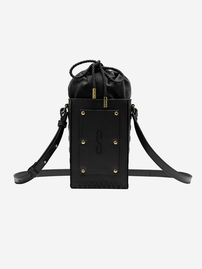 SENTIENT Sierra MIRUM® Leather Vegan Bucket Bag | Black