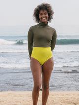 Immaculate Vegan - SEPTEMBER Sumatra Surf Suit Olive Eco Rib