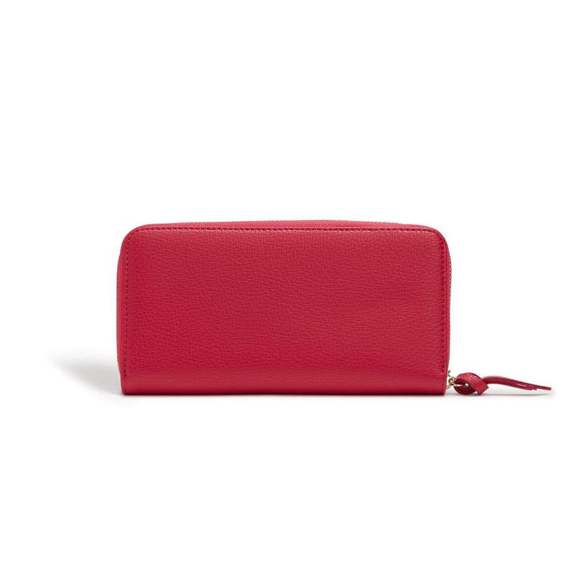 Serene Vegan Leather Zip Around Wallet | Pink