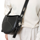 Shaker Twist Cross Body Bag - Black