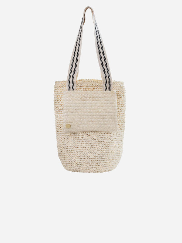 Stelar Cemagi Handwoven Raffia Tote Bag | Natural