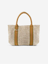 Immaculate Vegan - Stelar Misool Raffia Vegan Tote Bag | Natural & Copper Stripe