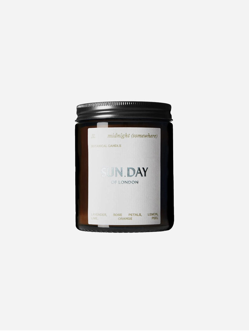 Sun.day of London Luxury Vegan Candle | Midnight (Somewhere) 180ml 180ml