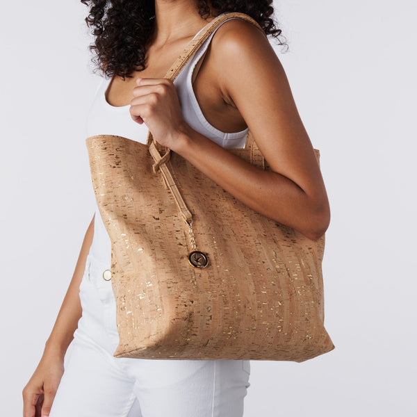 Svala Simma Tote - Gold Speckled Cork