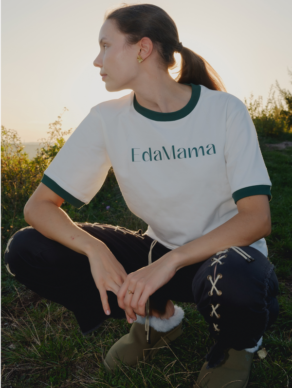 EdaMama Organic Cotton T-Shirt | Off-White