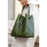 Immaculate Vegan - Thalie Mia Desserto® Cactus Leather Vegan Bucket Bag | Green Green